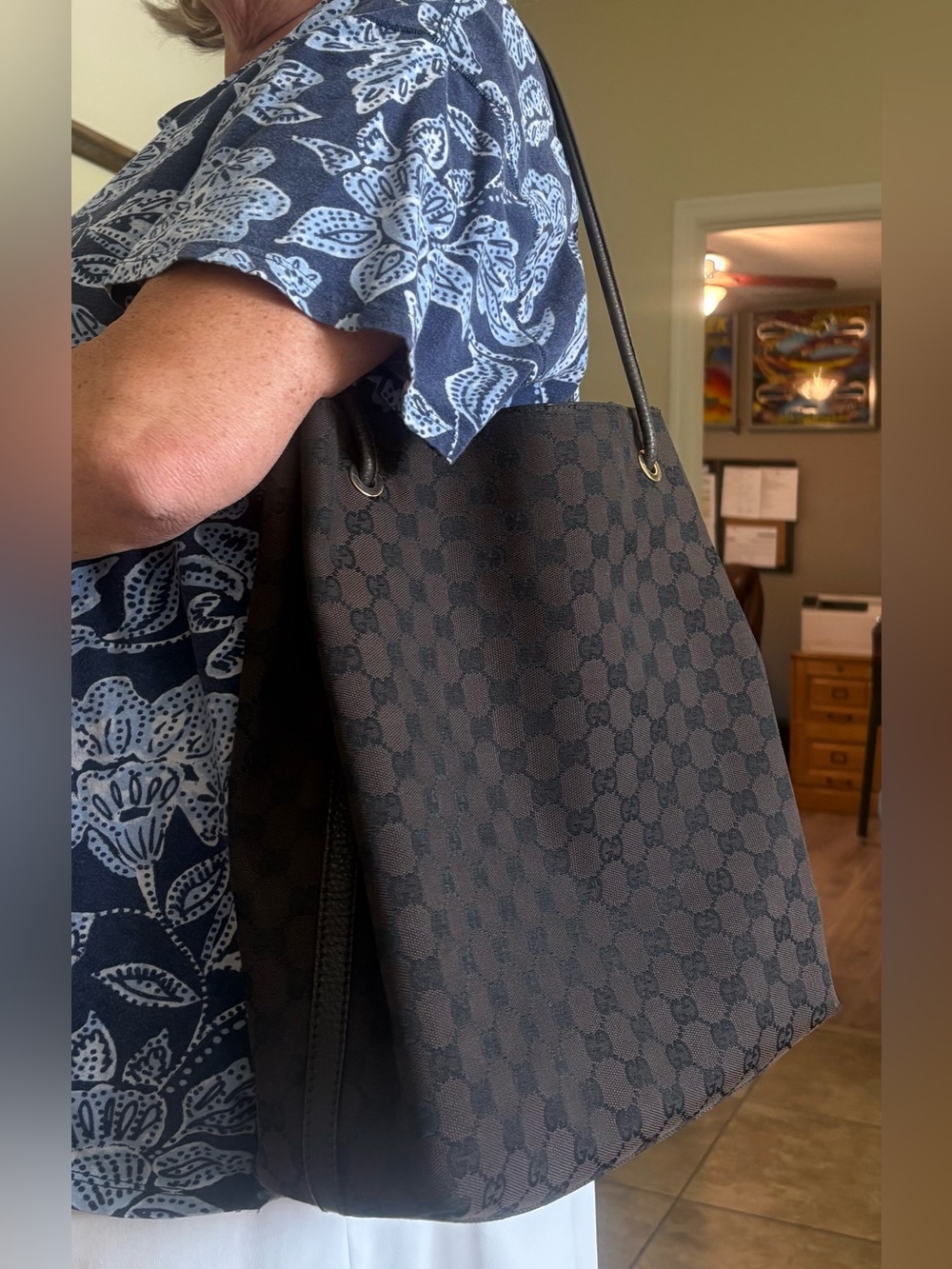 Gucci vintage Monogram Tote Bag